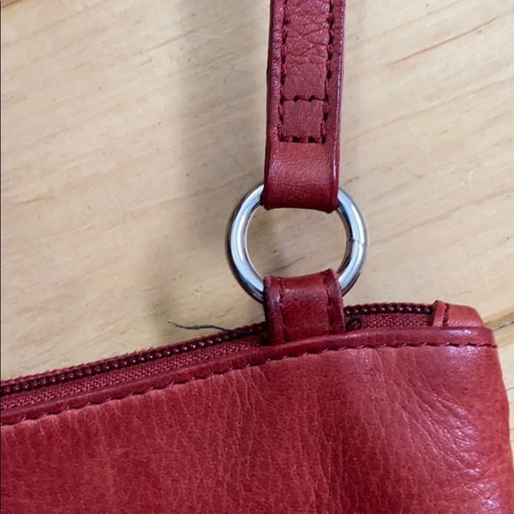 Small Red Leather Fossil Bag - Picture 13 of 16